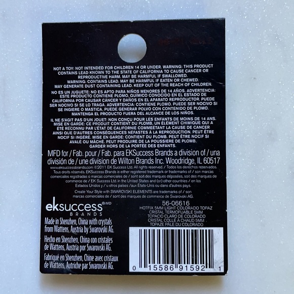 Swarovski | 3 Pack HotFix Crystals in Colorado Topaz Smoked Topaz & Jonquil - Picture 7 of 15